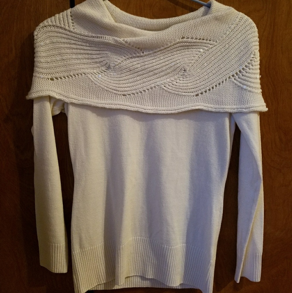 NY&Co off-shoulder cowl neck sweater